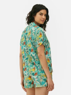 Ensembles Pyjamas|Primark Pyjama à Manches Courtes Tissé Disney Le Roi Lion Vert