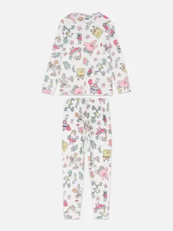 Ensembles Pyjamas|Primark Pyjama à Manches Longues Bob L'éponge Multicolore