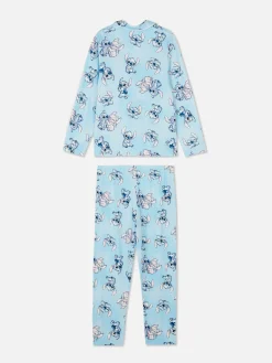 Pyjamas Et Vêtements De Nuit|Primark Pyjama à Manches Longues Disney Stitch & Angel Bleu