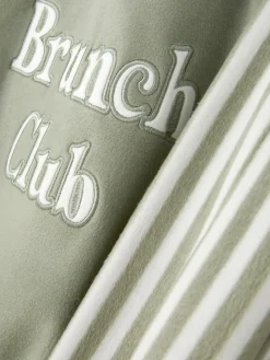 Ensembles Pyjamas|Primark Pyjama à Manches Longues Et à Message Kaki