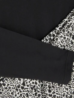 Ensembles Pyjamas|Primark Pyjama à Manches Longues Et à Poche Noir/Blanc