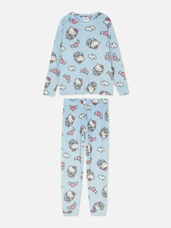 Ensembles Pyjamas|Primark Pyjama à Manches Longues Hello Kitty Bleu clair