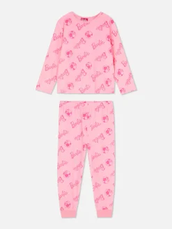 Pyjamas Et Vêtements De Nuit|Primark Pyjama Barbie En Tissu Minky Rose