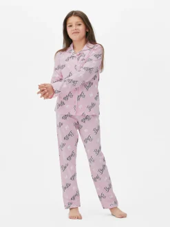 Pyjamas Et Vêtements De Nuit|Primark Pyjama Chemise à Manches Longues Barbie Rose