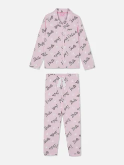 Pyjamas Et Vêtements De Nuit|Primark Pyjama Chemise à Manches Longues Barbie Rose
