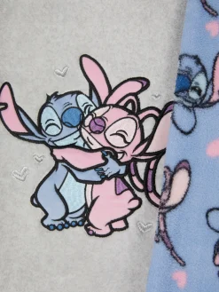 Pyjamas Et Vêtements De Nuit|Primark Pyjama Confortable Disney Stitch & Angel Pour Fille Gris chiné