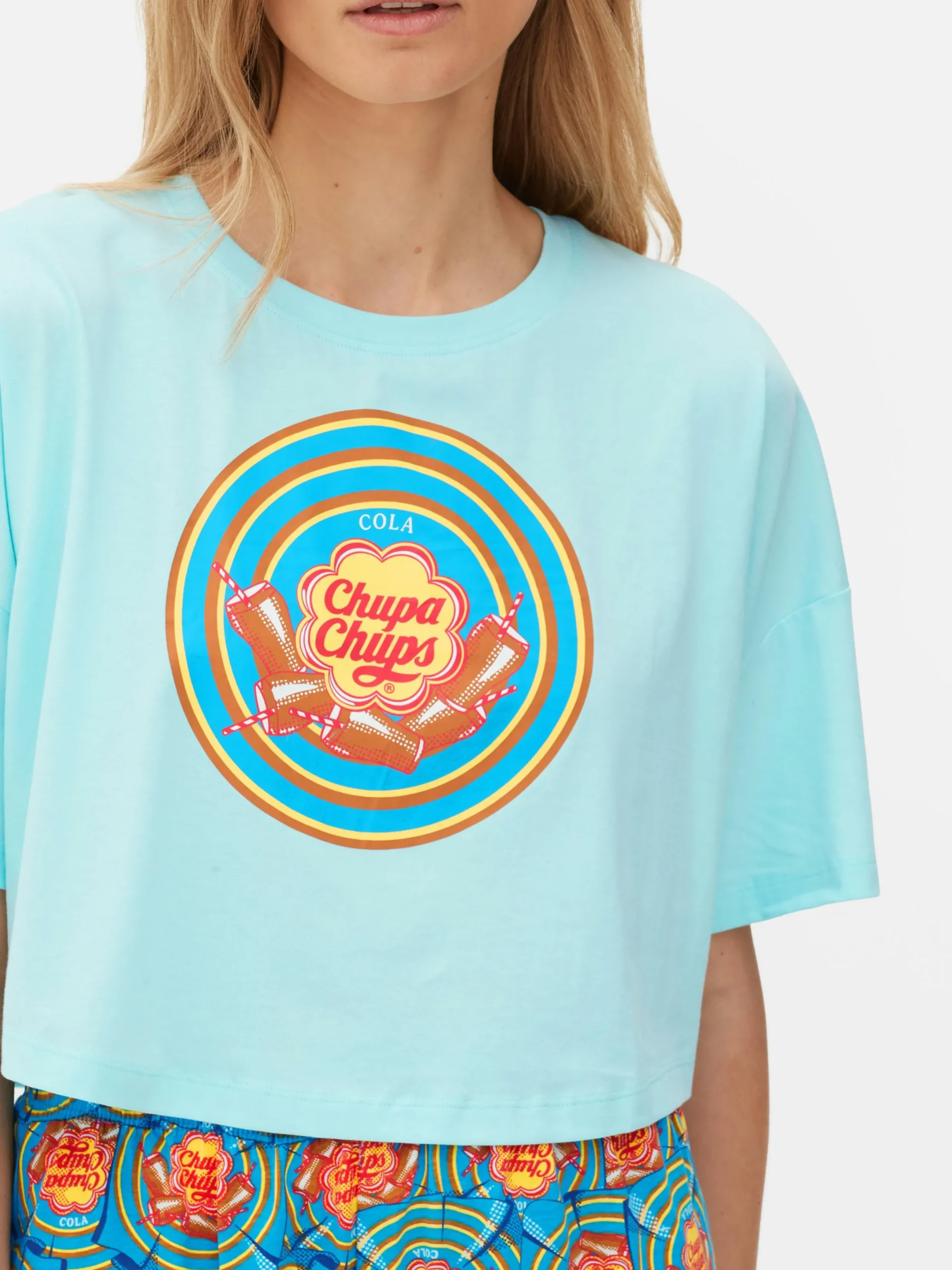 Ensembles Pyjamas|Primark Pyjama Court Chupa Chups Bleu