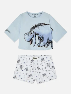 Ensembles Pyjamas|Primark Pyjama Court Disney Winnie L'ourson Bleu clair