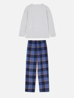 Pyjamas Et Vêtements De Nuit|Primark Pyjama De Gamer à Carreaux Bleu marine