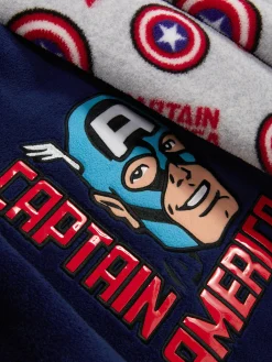 Pyjamas Et Vêtements De Nuit|Primark Pyjama Doux Marvel Captain America Bleu marine