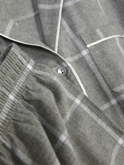 Ensembles Pyjamas|Primark Pyjama En Flanelle à Manches Longues Gris