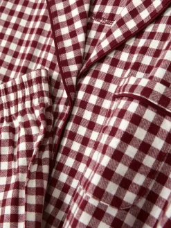 Ensembles Pyjamas|Primark Pyjama En Flanelle à Manches Longues Bordeaux