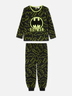 Pyjamas Et Vêtements De Nuit|Primark Pyjama En Molleton à Logo Batman Noir