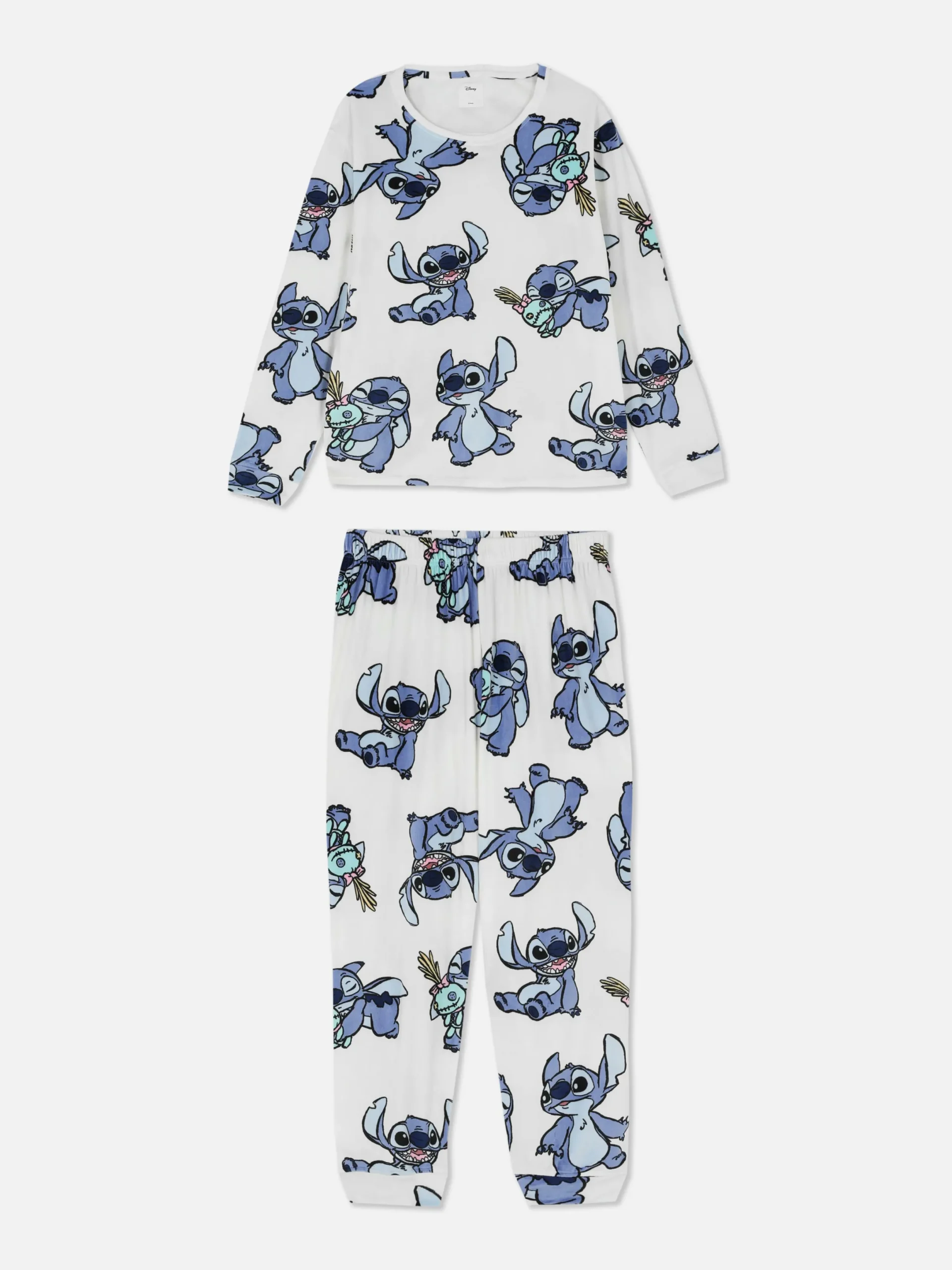 Ensembles Pyjamas|Primark Pyjama En Molleton à Manches Longues Disney Ivoire