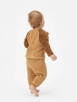 Pyjamas Et Vêtements De Nuit|Primark Pyjama En Molleton à Motif Ours Marron