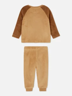 Pyjamas Et Vêtements De Nuit|Primark Pyjama En Molleton à Motif Ours Marron
