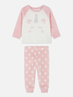 Pyjamas Et Vêtements De Nuit|Primark Pyjama En Molleton à Motif Personnage Animal Rose