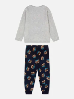 Pyjamas Et Vêtements De Nuit|Primark Pyjama En Molleton à Motif Paresseux Gris