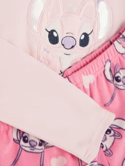 Pyjamas Et Vêtements De Nuit|Primark Pyjama En Molleton Disney Lilo & Stitch Angel Rose