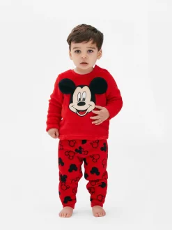 Pyjamas Et Vêtements De Nuit|Primark Pyjama En Molleton Disney Mickey Mouse Rouge