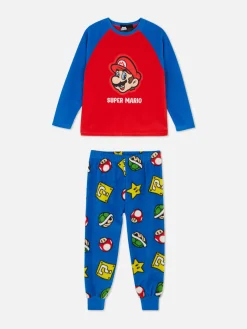 Pyjamas Et Vêtements De Nuit|Primark Pyjama En Molleton Super Mario Rouge