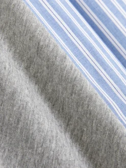 Pyjamas|Primark Pyjama En Popeline De Coton Bleu clair