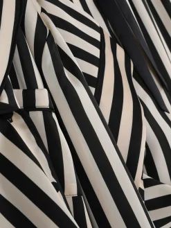 Ensembles Pyjamas|Primark Pyjama En Satin à Manches Longues Noir/Blanc