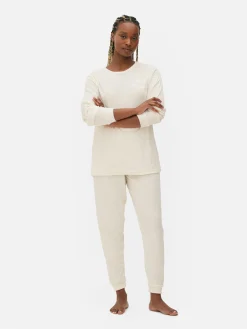 Ensembles Pyjamas|Primark Pyjama En Tissu Minky Duveteux Ivoire