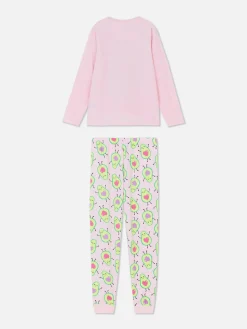 Pyjamas Et Vêtements De Nuit|Primark Pyjama En Velours à Motif Avocat Rose