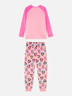 Pyjamas Et Vêtements De Nuit|Primark Pyjama En Velours Disney Minnie Mouse Et Daisy Duck Rose