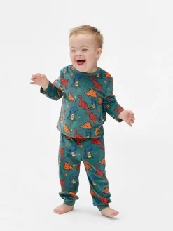 Pyjamas Et Vêtements De Nuit|Primark Pyjama En Velours Graphique Vert