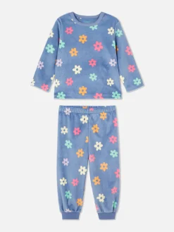 Pyjamas Et Vêtements De Nuit|Primark Pyjama En Velours Graphique Multicolore