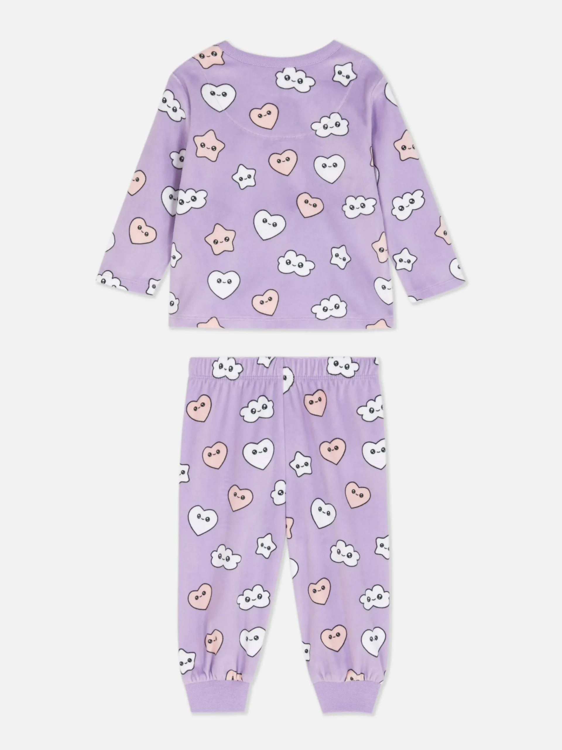 Pyjamas Et Vêtements De Nuit|Primark Pyjama En Velours Graphique Violet