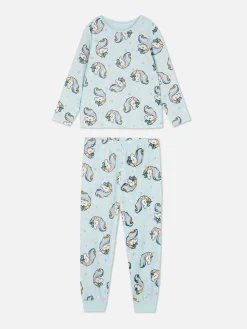 Pyjamas Et Vêtements De Nuit|Primark Pyjama Licorne En Velours Bleu
