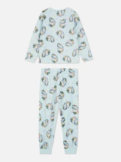 Pyjamas Et Vêtements De Nuit|Primark Pyjama Licorne En Velours Bleu