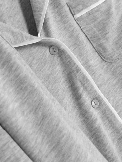 Ensembles Pyjamas|Primark Pyjama Long Boyfriend Gris chiné