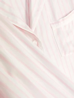 Ensembles Pyjamas|Primark Pyjama Long Boyfriend à Rayures Rose