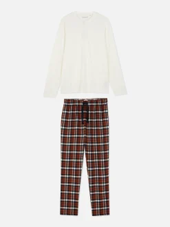 Pyjamas|Primark Pyjama Long Brossé Terracotta