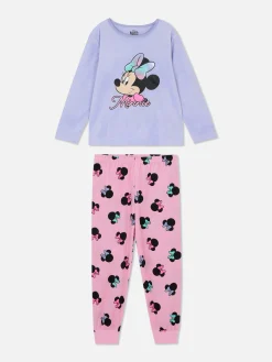 Pyjamas Et Vêtements De Nuit|Primark Pyjama Long Confortable Disney Minnie Mouse Lilas