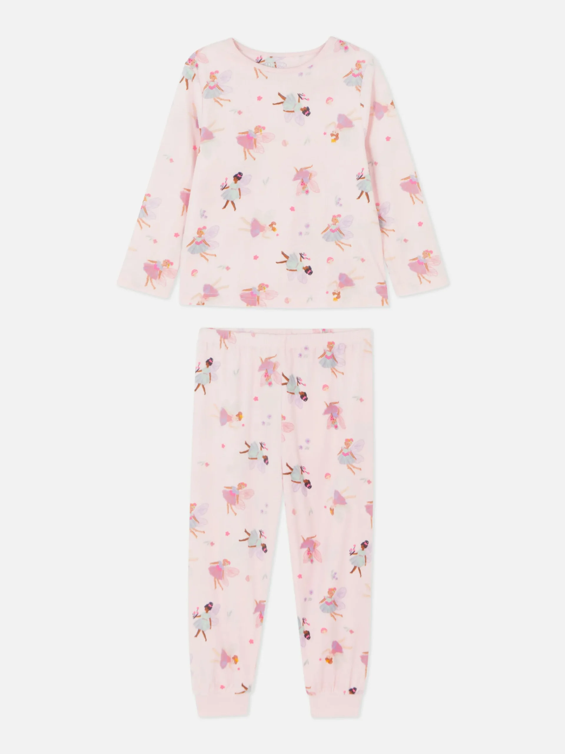 Pyjamas Et Vêtements De Nuit|Primark Pyjama Long En Velours à Motif Fée Rose clair