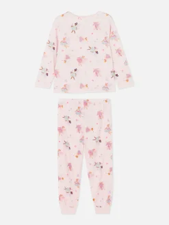 Pyjamas Et Vêtements De Nuit|Primark Pyjama Long En Velours à Motif Fée Rose clair