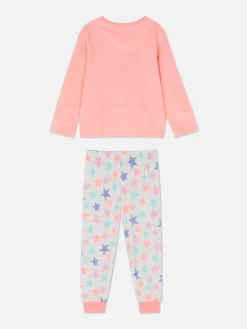 Pyjamas Et Vêtements De Nuit|Primark Pyjama Long En Velours Arc-en-ciel Corail