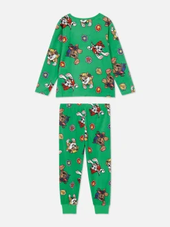 Pyjamas Et Vêtements De Nuit|Primark Pyjama Long En Velours PAW Patrol Vert