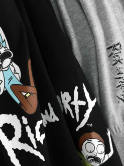 Pyjamas|Primark Pyjama Long Rick Et Morty Gris chiné