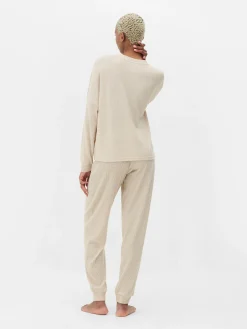 Ensembles Pyjamas|Primark Pyjama Long Ultra-doux Écru