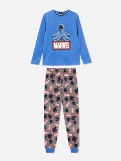 Pyjamas Et Vêtements De Nuit|Primark Pyjama Marvel Black Panther Bleu marine