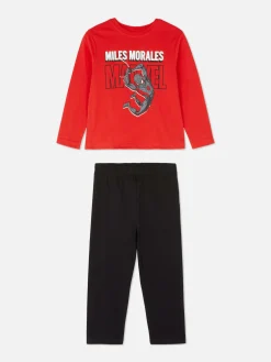 Pyjamas Et Vêtements De Nuit|Primark Pyjama Marvel Spider-Man Miles Morales Rouge