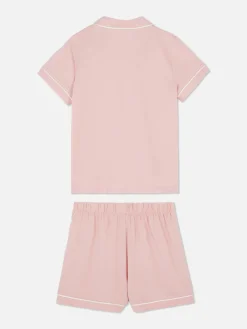 Pyjamas Et Vêtements De Nuit|Primark Pyjama Short à Boutons Rose poudré