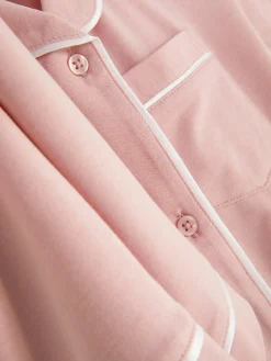 Pyjamas Et Vêtements De Nuit|Primark Pyjama Short à Boutons Rose poudré