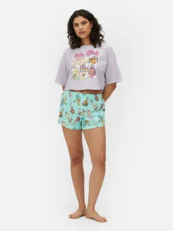 Ensembles Pyjamas|Primark Pyjama Short Graphique Nickelodeon Années 90 Violet